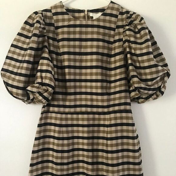 Checked Dress Puff Sleeves H&M - Picture 8 of 8